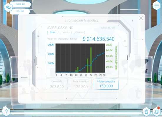 financial information serious game 2100