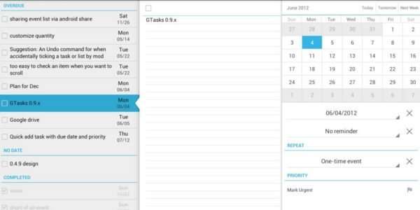 aplicación gtasks