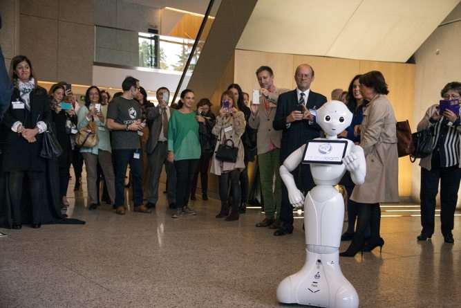 Pepper en el evento anual de Gamelearn